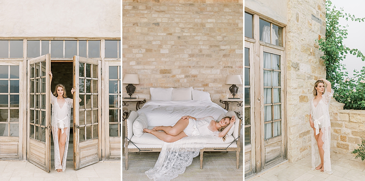 Boudoir photography at the Sunstone Winery, one of seven Santa Ynez Wedding Venues we love to photograph.