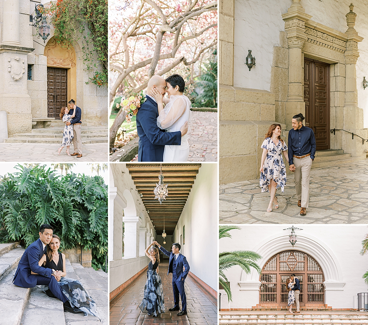 The Santa Barbara Courthouse is one of our favorite locations for Santa Barbara Engagement Photos