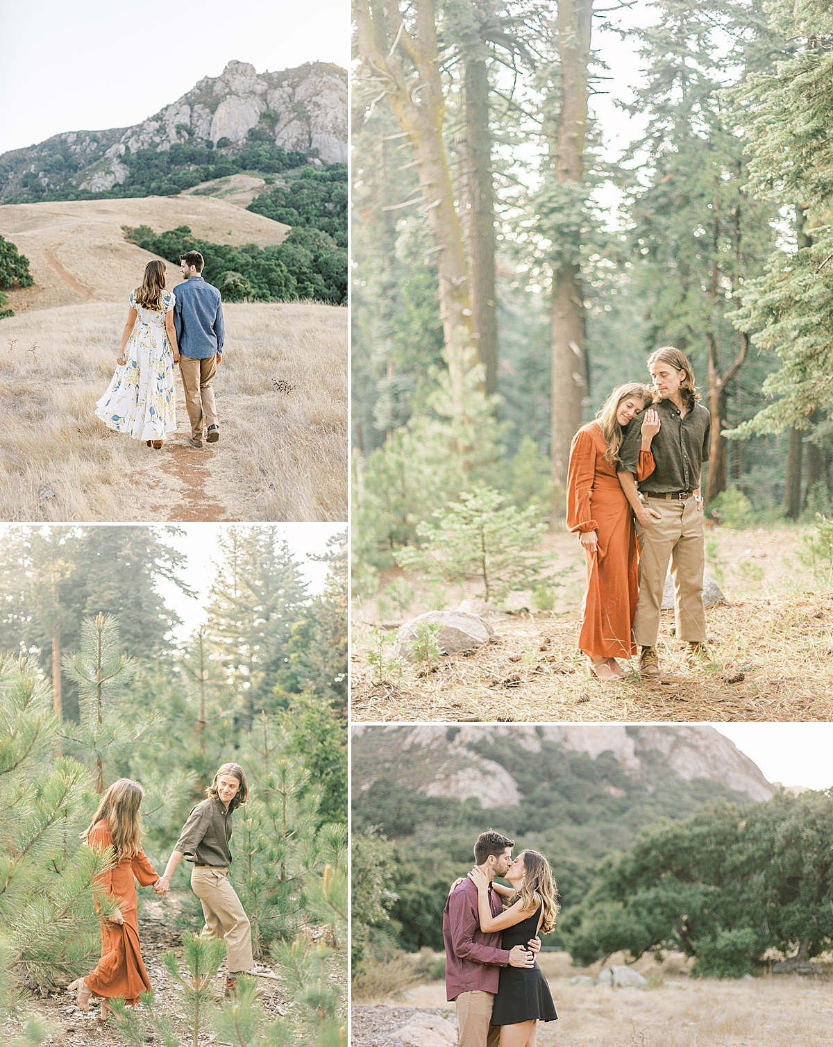 Lake Arrowhead and Bishop's Peak are some of our favorite mountainous areas for engagement photos in Southern California 